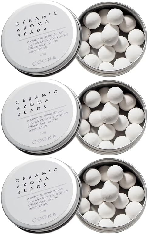 COONA Ceramic Aroma Beads (Canned Aroma Stone, Aroma Diffuser) Set of 3 Cans - NewNest Australia