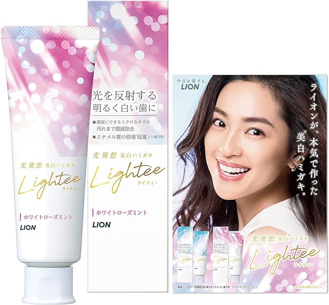 Lightee Whitening Toothpaste, White Rose Mint, Toothpaste, 3.5 oz (100 g) + Leaflet Included - NewNest Australia