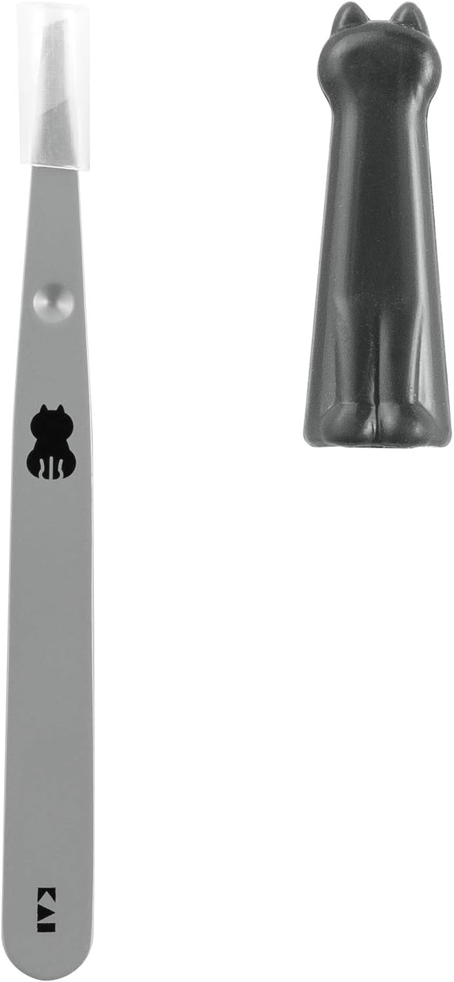 Kai KAI HC2203 Cat Tweezers Tweezers with Cap for Tweezers, Oblique Tweezers, Made in Japan - NewNest Australia