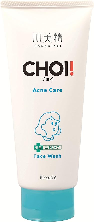 Hadabisei CHOI Face Wash Medicated Acne Care 3.9 oz (110 g) | Rough Skin Care, Dense Foam, Facial Cleansing Foam - NewNest Australia