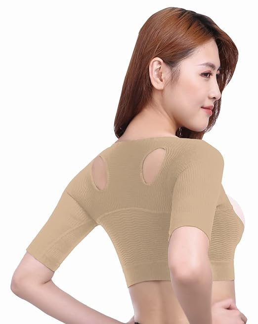 Charm Makebody, Upper Arm Shaper, Posture, Tightening, Compression, Supporter, Stooping, Shapewear (Beige, M) - NewNest Australia