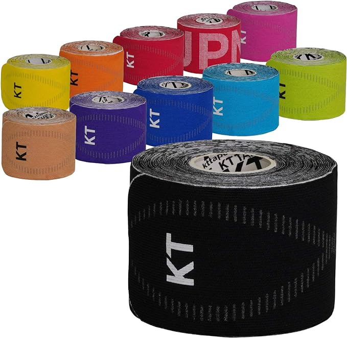 KT Tape PRO20 Kinesiology Tape, Precut 2.0 x 9.8 inches (5 x 25 cm), 20 Sheets, No Scissors Required, Compatible with All Areas, One Size Fits All, Anti-Crack, Sweat and Water Resistant, Strong Adhesive, Gentle on the Skin - NewNest Australia