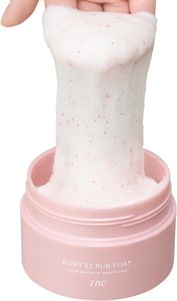 TBC Body Scrub Soap, 10.6 oz (300 g), Stretching Massage, Scrub, Soap, Body Care, Blackheads, Skin Care, Bath & Beauty Ingredients Formulation, Fresh Rose Fragrance - NewNest Australia