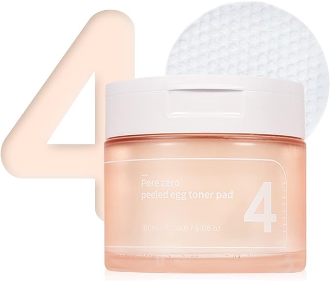 Numbuzin #4 Zero Pore Egg Skin Toner Pad 70 Sheets/190ml | Skin Care Korean Cosmetics - NewNest Australia