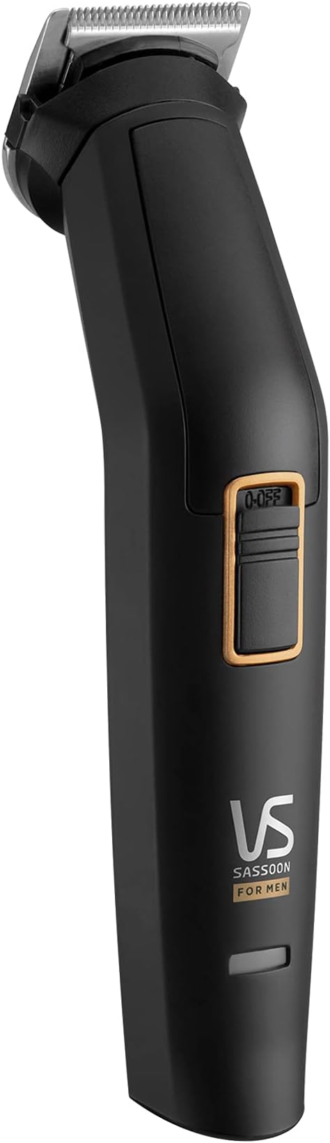 Vidal Sassoon VSM-6110/KJ Men's Grooming Kit, Beard Design, Shaving, Eyebrow Design, Nose Hair & Ear Hair Care, Body Grooming, Rechargeable, For Overseas Use, Black - NewNest Australia