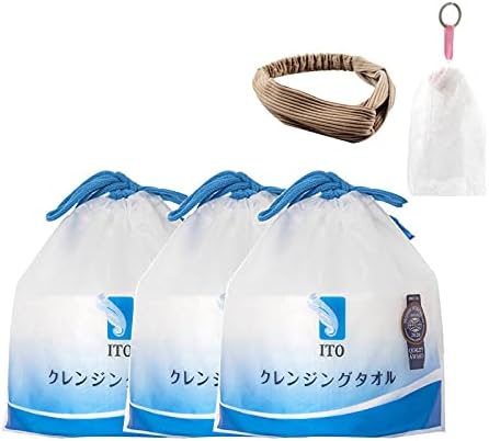 ITO Cleansing Towel, Facial Wash Towel, Disposable, Wet & Dry (3 Pack) - NewNest Australia