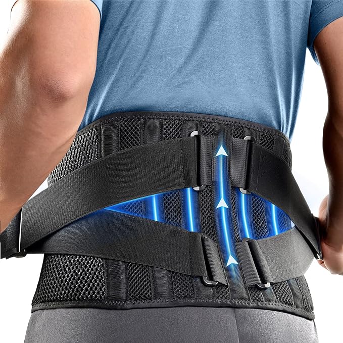 FREETOO Waist Belt Support [Devised by a therapist] Waist supporter, double support, waist corset, breathable fixation, lightweight, unisex, S size (waist circumference 75cm-90cm) - NewNest Australia