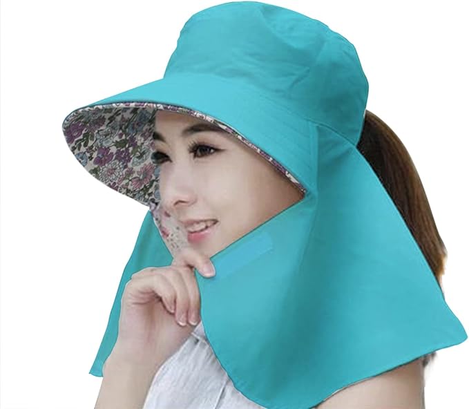 Sunshade Hat, Reversible, Gardening, Farm Work, Sun Protection, Sun Protection, UV Protection, 100% Cotton - NewNest Australia