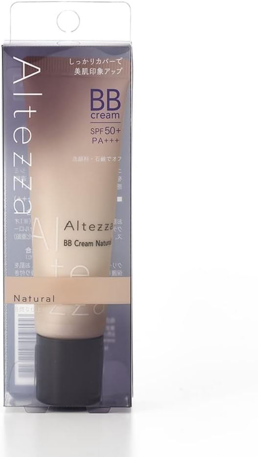 Altezza Skin Cover BB Cream 02 Natural (Natural Finish) [Covers Blue Beard, Acne Marks, Pores, Bears, and Stains][SPF 50++ ・PA++] [Can be removed with facial cleanser and soap] [Naturally covers like - NewNest Australia