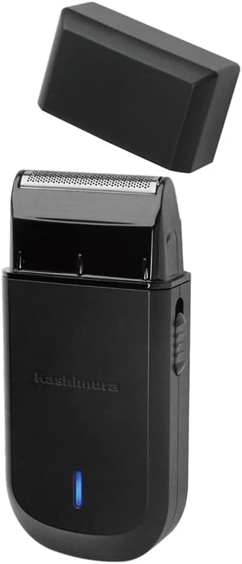 Kashimura NKJ-183 Electric Shaver, Compact Design, USB Charging, 90 Minutes of Continuous Use, USB-C Cable, Motor 6500 rpm, Black - NewNest Australia