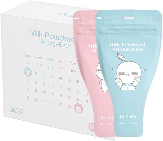 Carrie-ful Milk Powder Bag, Milk Powder Storage Bag, Portable, Milk Powder Storage Pack, Pack of 36, Safe, Non-Toxic, Sterilized, Hygienic, Safe, Leak Proof, Powder Storage Bag - NewNest Australia