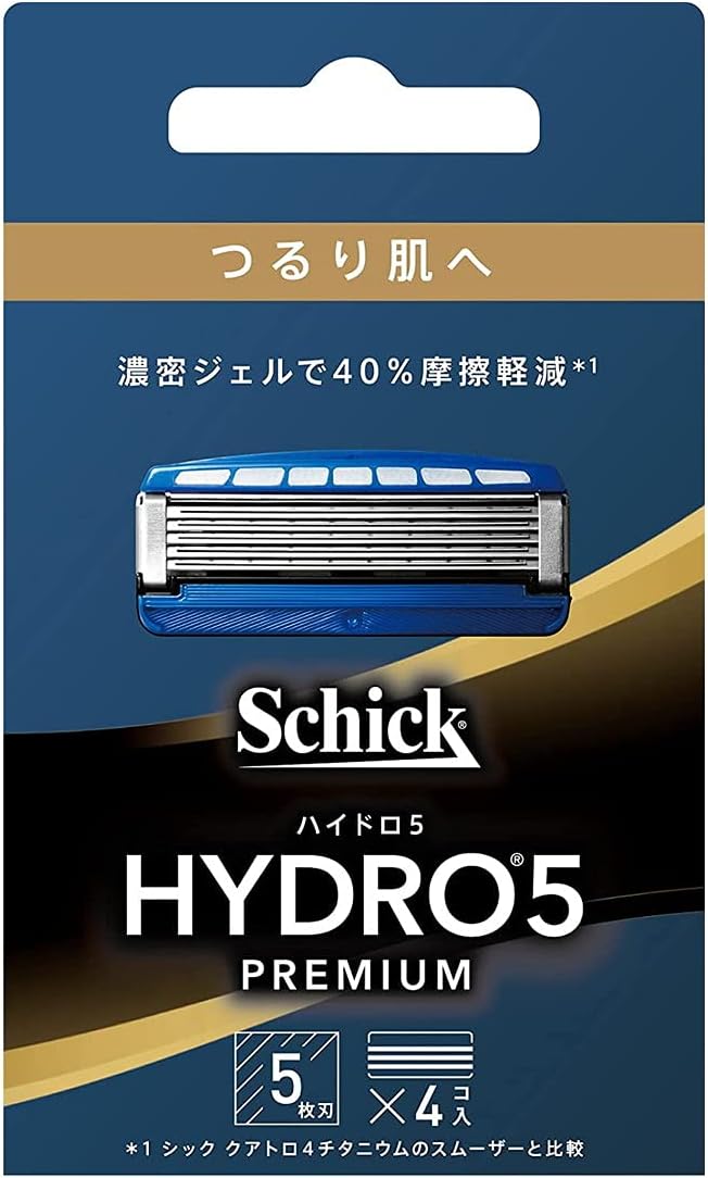 Hydro Schick Hydro 5 Premium Smooth Skin Replacement Blades (4 Pieces) with Skin Guard 5 Blades, Green - NewNest Australia