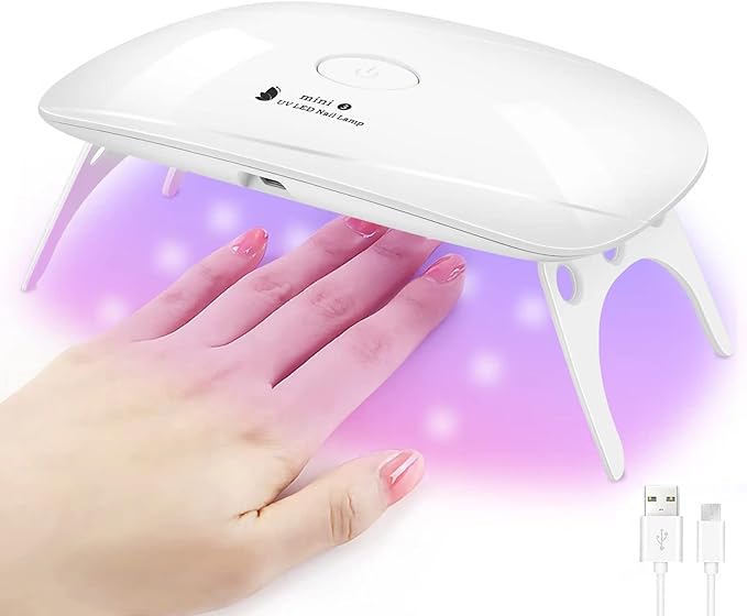 UV Light Resin Gel Nail Light Dryer LED Curing Light for Resin Craft and Gel Red Blue Lamp Beads Triple Light Source Folding Timer Setting New - NewNest Australia