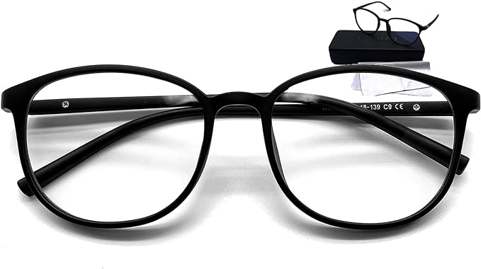 Evimero JSOI Planning and Verified Blue Light Reduction Glasses, Bending Material, PC Glasses, Date Glasses, Fit, Ultra Lightweight, UV Protection, Unisex, Stylish, No Trace on the Nose - NewNest Australia