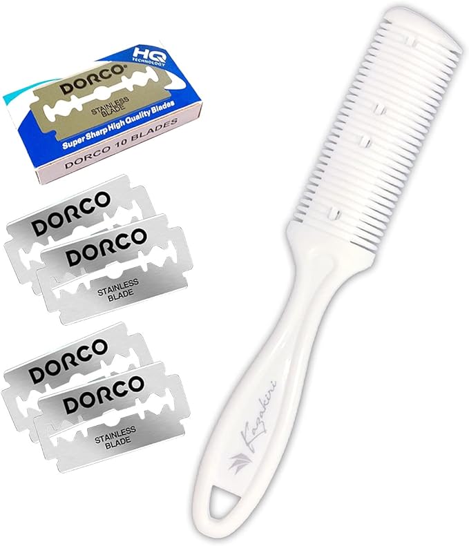 Kazakiri Men's Hair Trimmer Body + 10 Replacement Blades Included, Body Hair Treatment, Unwanted Hair - NewNest Australia
