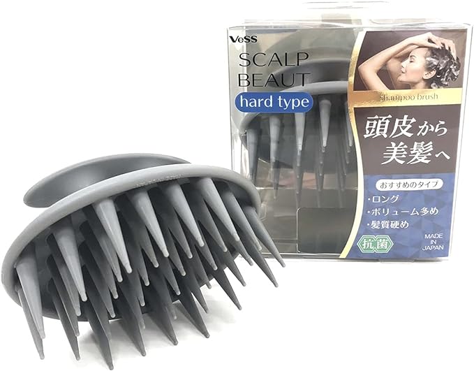 Bess Industries BEA-1201 Scalp Butte Scalp Massage Brush Shampoo Brush Scalp Brush (Hard Type) Made in Japan - NewNest Australia