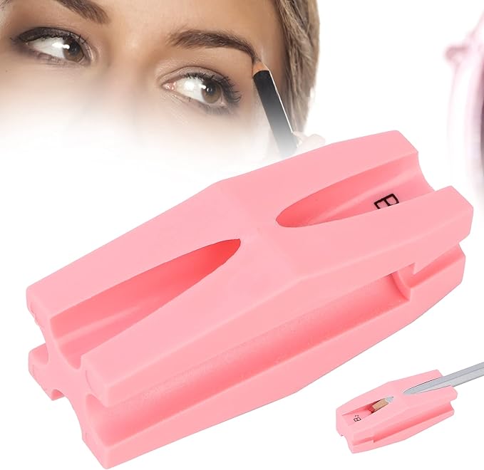 Eyebrow Pencil Sharpener, 4 in 1 Plastic Duck Bill Shape Sharpener Eyebrow Makeup Sharpening Tool Eyebrow Makeup Shaping Tool Compact Cosmetic Shaper for Beginners or Professionals (Pink) - NewNest Australia