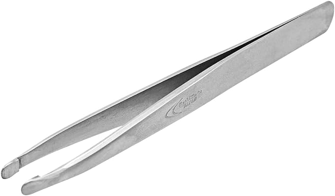 NaokiWorks Tweezers, Straight Kobayashi Seisakusho Tweezers, Tsubamesanjo, Easy to Remove, Skin-friendly, Cap Included - NewNest Australia