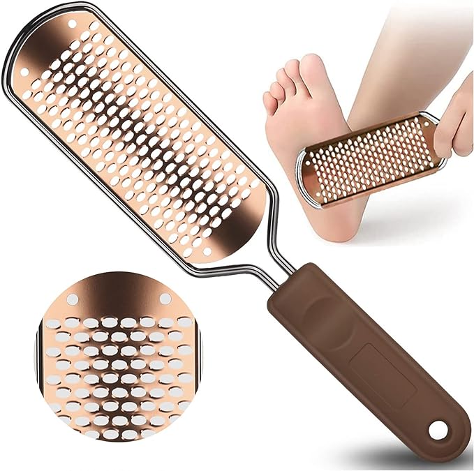 ASXMYAQ Foot File Exfoliating Remover Foot Scraper Pedicure Tool Stainless Steel Foot Slap Heel Exfoliating Exfoliating Exfoliating Foot File Exfoliating Remover for Sharpening, Travel, Wet and Dry Feet - NewNest Australia