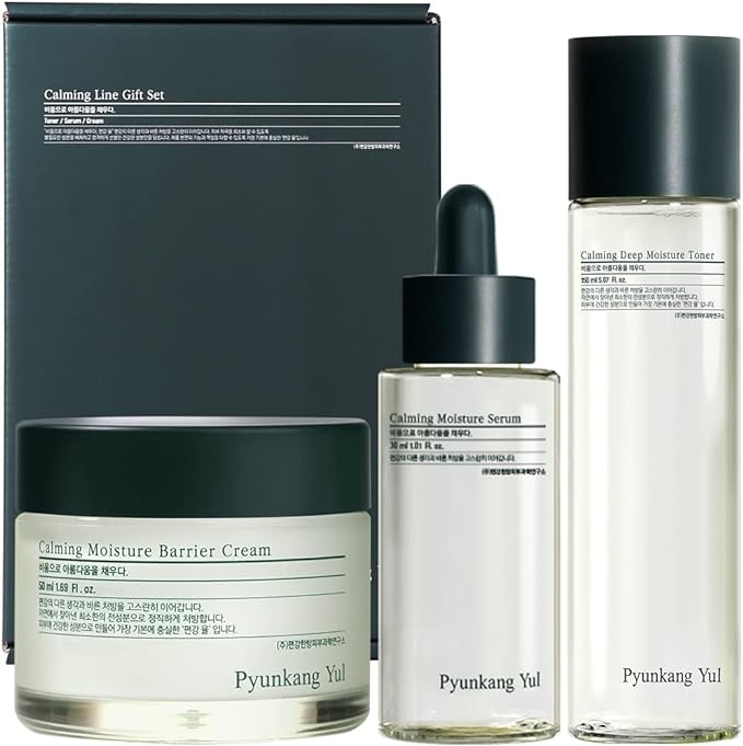 PYUNKANG YUL Cumming Line Set (5.1 fl oz (150 ml) Calming Lotion, 1.0 fl oz (30 ml), Calming Cream 1.7 fl oz (50 ml) / Plant Derived Ingredients / Korean Skin Care Popularity / Deer, Tea Tree, AHA and - NewNest Australia