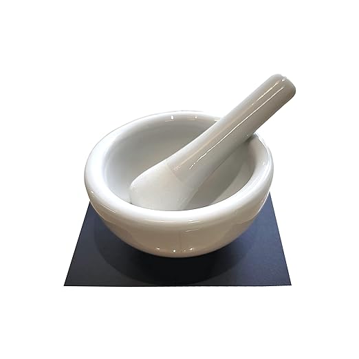 Freet Mortar & Pestle Set, Made in Japan, Includes Mat, Convenient for Homemade Cosmetics! Also Great for Kitchen Use, M: Approx. Φ3.6 x 1.8 inches (9.3 x 4.5 cm), Pestle 3.7 inches (9.5 cm) - NewNest Australia