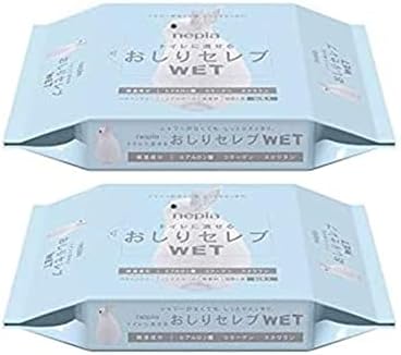 Nepia Ass Celebrity WET Refill 60 Sheets Flushable in the Toilet (Set of 2) - NewNest Australia