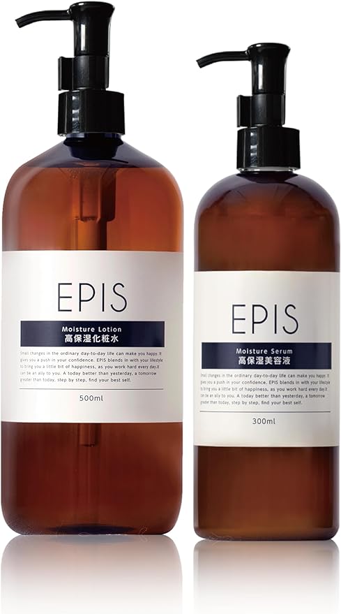 Epis EPIS Lotion, 16.9 fl oz (500 ml) & Serum, 10.1 fl oz (300 ml) (Set of Organic, Large Capacity, Natural Citrus Scent) - NewNest Australia