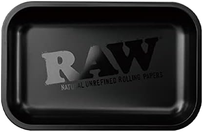 CIN-SHOP RAW Authentic Matte Black Tray TRAY Row Rolling Tray MATTE BK Small Size - NewNest Australia