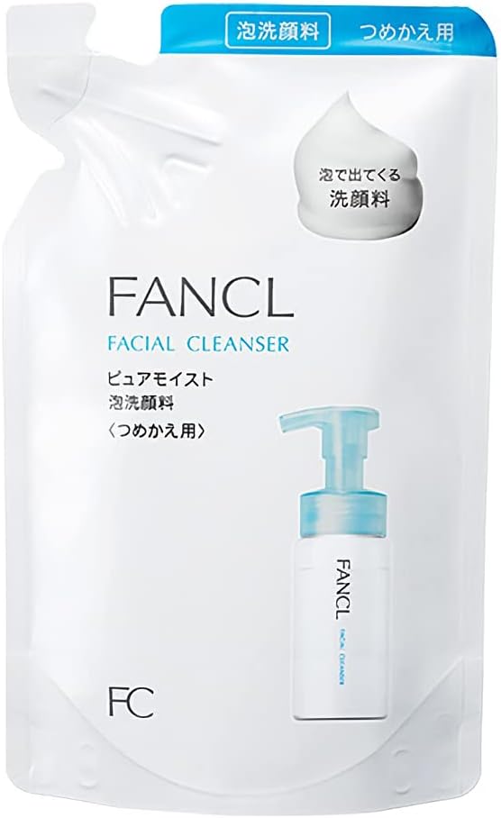 FANCL New Pure Moist Foaming Facial Cleanser [Refill] 130mL x 1 Bag (Approx. 50 Times) Face Wash - NewNest Australia