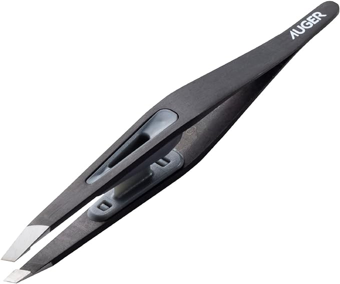 AUGER Kai Corporation Auger Angled Eyebrow Eyebrow Unwanted Hair Tweezers Men's Grooming - NewNest Australia