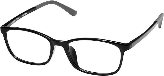 EVERNEVER AZ Label EVAZ-004C1-NS-L Glasses, Prescription Glasses, Prescription Glasses, Prescription Glasses, Myopia, Myopia, Astigmatism, Men's, Black (Regular to Slightly Larger Size), Black - NewNest Australia
