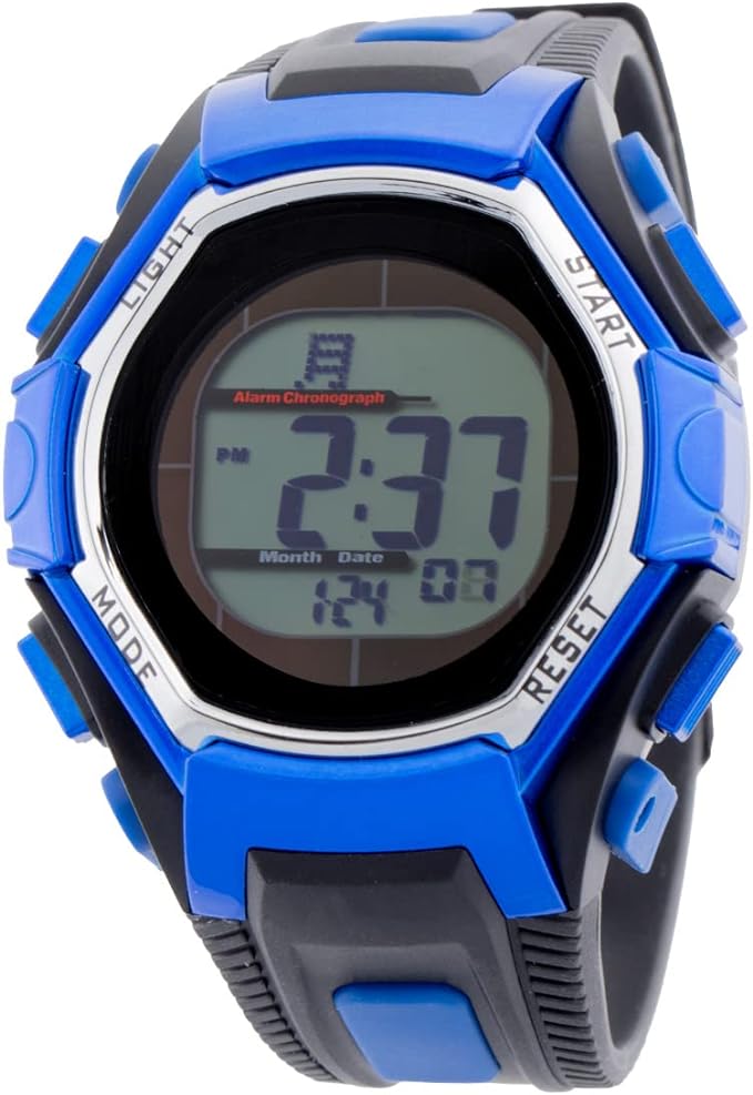 Radio Wave Solar Kids Watch, Wristwatch, Children's Watch, Waterproof, Kids, Boys, Girls, Gift, Digital, blue - NewNest Australia