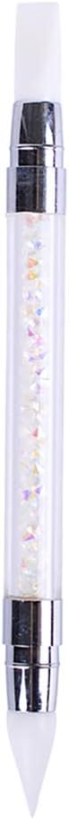 Cuticle Pusher, Silicone Brush, 2-Way Cuticle Treatment, Nail Art Tool, Gel Nail Supplies - NewNest Australia