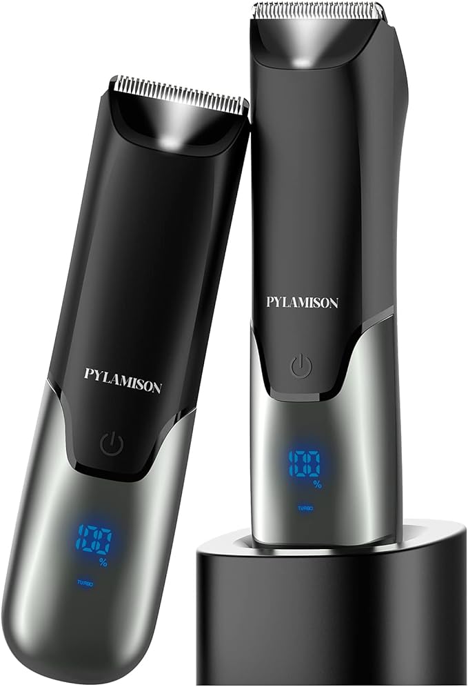 PyLAMISON 2024 Innovation Model VIO Shaver, Men's, 2 Speed Shaver, LED Display, Length Adjustment, IPX7 Waterproof, For Wet and Dry Use, Hair Treatment, Delicate Zone, Electric Shaver, Arm, Chest, - NewNest Australia