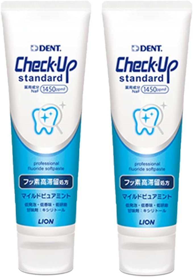 [NEW] Lion Cream Dent Check Up Standard, 4.8 oz (135 g), 2 Bottles - NewNest Australia