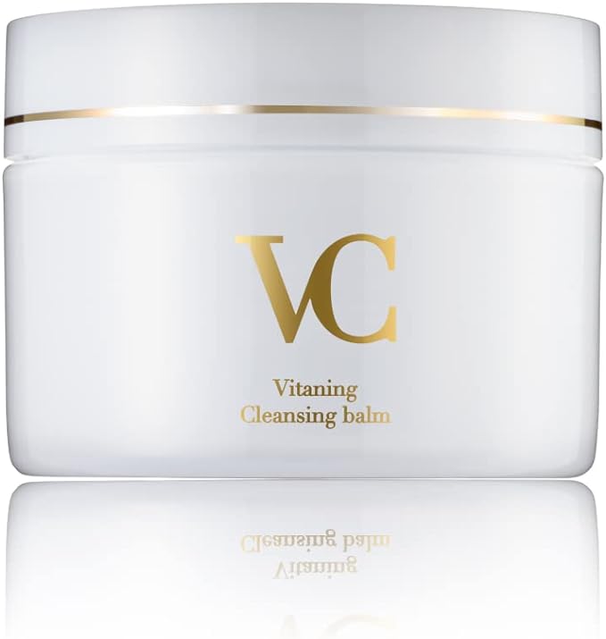 Vitanin VC Cleansing Balm, 3.0 oz (85 g), Pore Remover, Moisturizing, Blackheads, Pore Care, Exfoliating Care, Double Face Washing, No Need for Double Cleansing, Makeup Remover, Made in Japan - NewNest Australia
