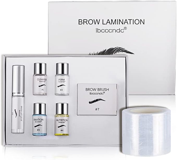 Yicdfur Eyebrow Perm Set Eyebrow Lamination Glue Kit Makeup Tool Household Eyebrow Lift, Lotion Liquid Set, Professional Eyebrow Lift, Styling Kit, Eyebrow Design, Sustainable, Waterproof and Sweatproof - NewNest Australia