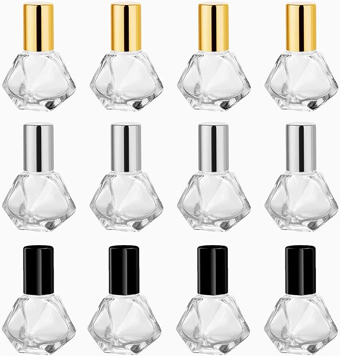 HAMILO 12 Pcs Roll On Bottle Sorter Refill Perfume Glass - NewNest Australia