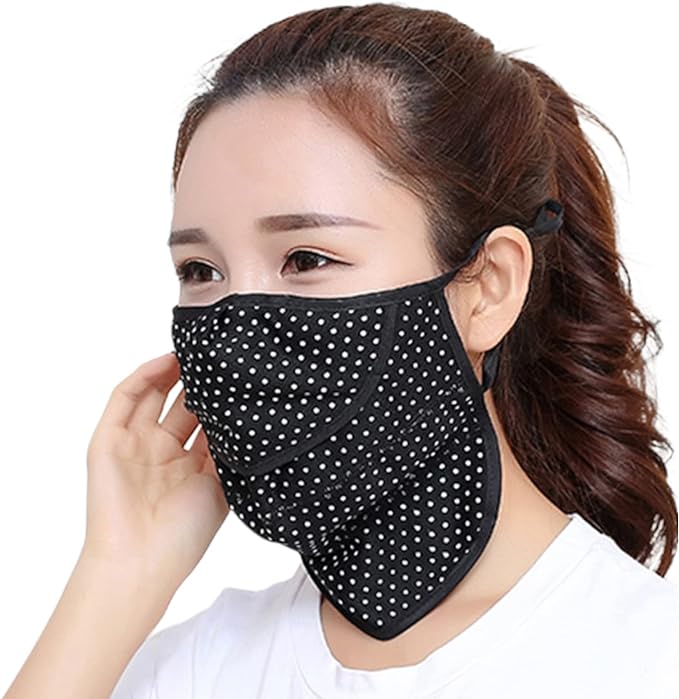 Face Cover, Sports, Sun Protection Mask, Face Guard, UV Protection, Cooling Sensation, Neck Guard, Sports, Pollen Protection, No Difficult Breath for Bicycle, Running, Gardening Wear - NewNest Australia