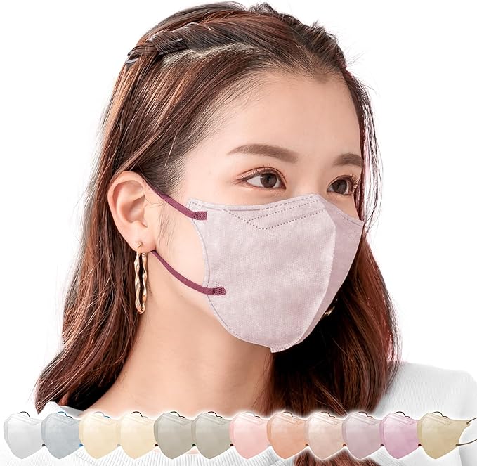 kaitou Mask, Nonwoven Fabric, Pleated Color Mask, Bicolor, Adult Size, Disposable, Soft Mask, Disposable, 99% Cut, 30 Pieces - NewNest Australia