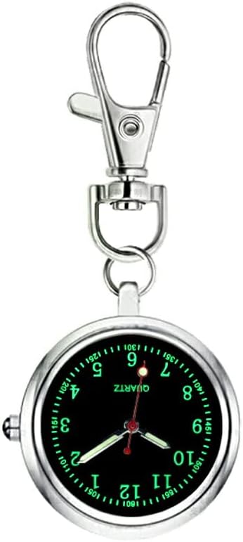 PALMIER BURAWATCH Nurse Watch, Black, Watch, Luminous Hands, Pocket Watch, Upside Down Watch, Mini Watch, Key Watch, Key Chain, Nascan, Backpack, Bag, Pocket, - NewNest Australia