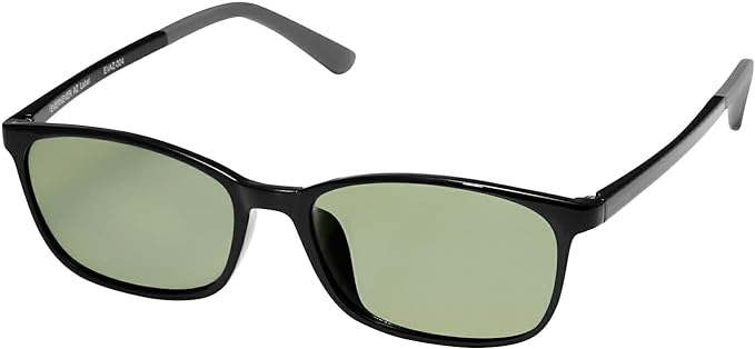 EVERNEVER AZ Label EVAZ-004C1-SG-L-parent Large Frame Sunglasses, Wide, Adult Square, Choose Lens Color, Comfortable to Wear, Ultra Lightweight & High Elastic TR-90, Black (Regular to Slightly Larger) - NewNest Australia