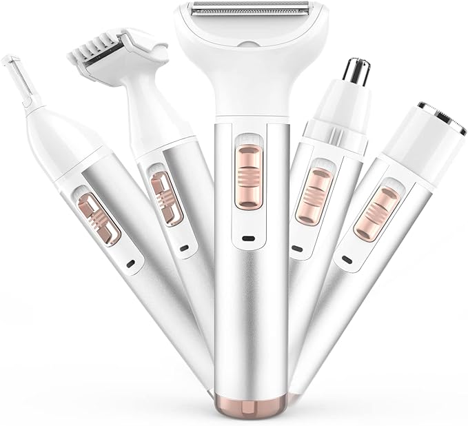 Women's Shaver, VIO Shaver, Electric Shaver, Women's, 2024 Model Nose Hair Cutter, Eyebrow Shaver, Multifunctional, Unwanted Hair Treatment, Face, Arms, Shin, Bikini Line, Washable, USB Rechargeable, - NewNest Australia