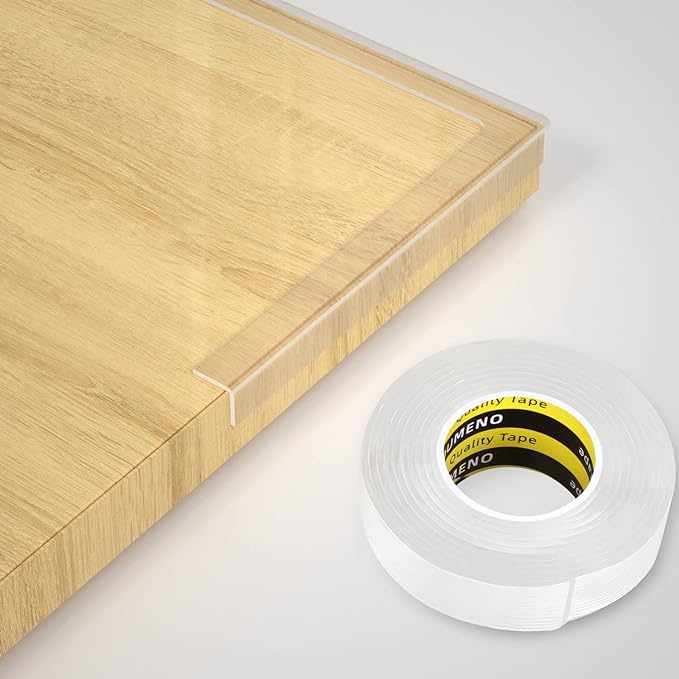 COUMENO Transparent Corner Protection, Furniture Corner Protection Tape, Home Nursery School, Kindergarten Classroom Safety Measures, Length 1.9 ft (3 m), Width 0.8 inches (20 mm), Thickness 0.08 inch (2 mm) - NewNest Australia