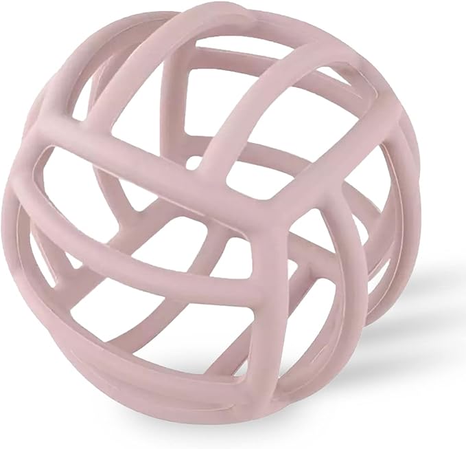 miala Silicone Ball, Food Sanitation Law Inspection Clear, Ball, Teeth, Baby Toy, Baby Shower, First Toy (Baby Pink) - NewNest Australia
