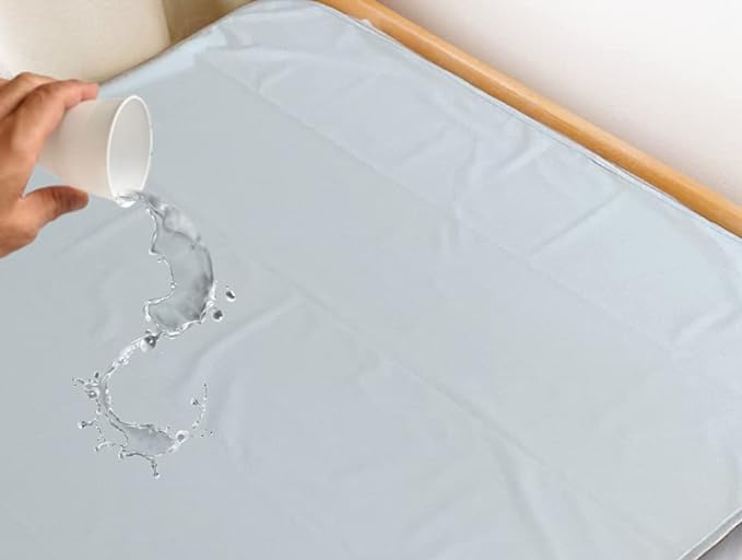 (All Season Type) 2-Way Pique Knitting Waterproof Bedwetting Sheet Single 39.4 x 82.7 inches (100 x 210 cm) (Light Gray) Full Body Use, Commercial Use, Flat - NewNest Australia
