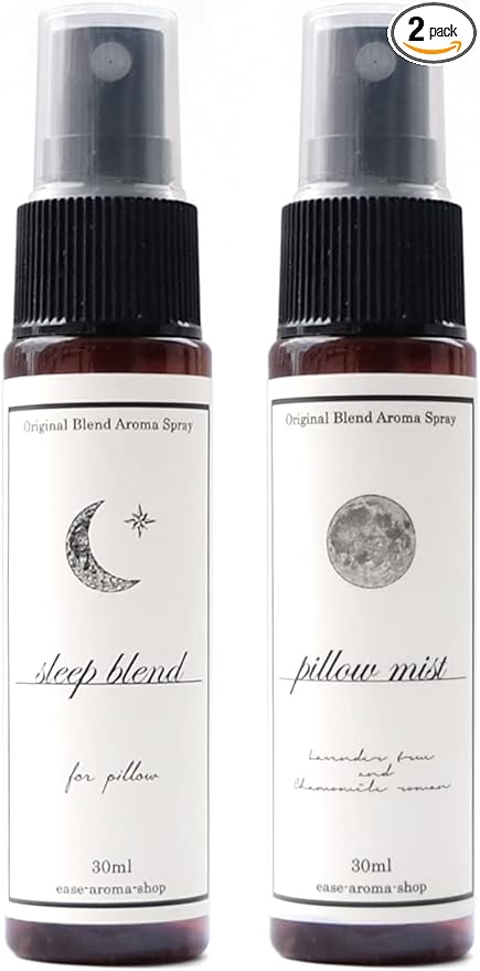 Ease Pillow Mist 1.0 fl oz (30 ml) x 2 Piece Set (Sleep, Restful Sleep, Prevention, Pleasant Sleep Goods, New Life, Sleep Debt, Lack of Sleep, Sleeping, Relaxing, Lavender, Chamomile, Pillow Mist, - NewNest Australia