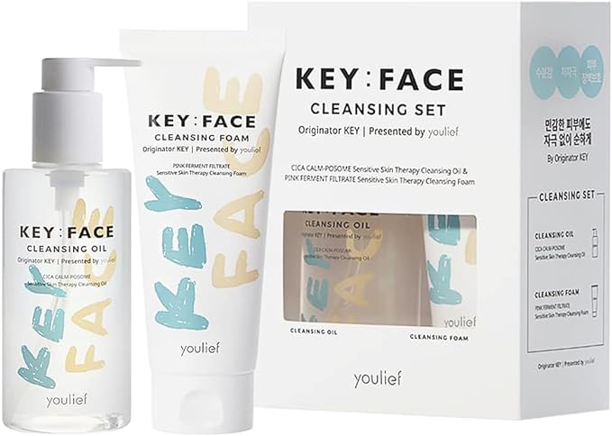 KEY: FACE Key Face Cleansing Set (Cleansing Foam & Cleansing Oil) - NewNest Australia
