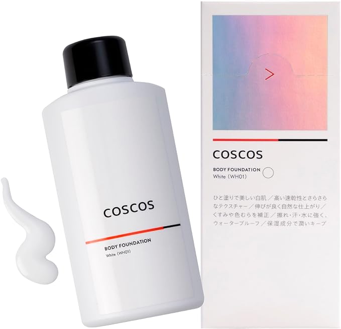 COSCOS Body Foundation White Body Foundation Tone Up Cream Whole Body Skin White Transparency Dull Color Uneven Cover CICA Ingredients Waterproof UV Cosplay Makeup Coscos (White (Renewed) - NewNest Australia