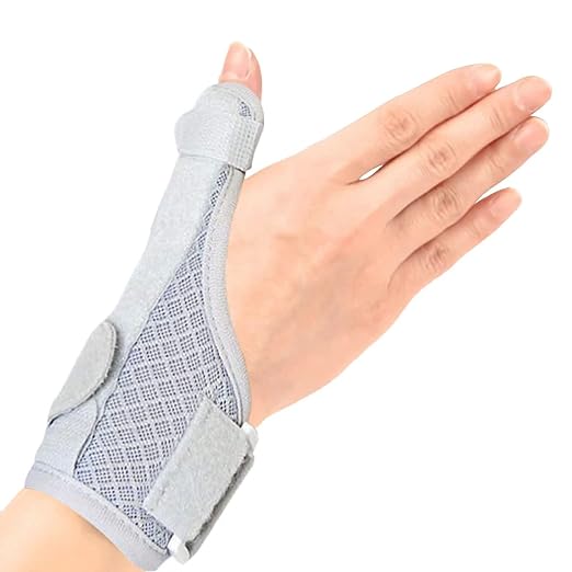 Wrist Thumb Supporter, Thumb Base Supporter, Mesh Material, Breathable, Fixed Metal Plate + Elastic Metal Plate, One Size Fits Most, 1 Piece, For Left and Right Use - NewNest Australia